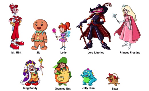 Candy Land Characters