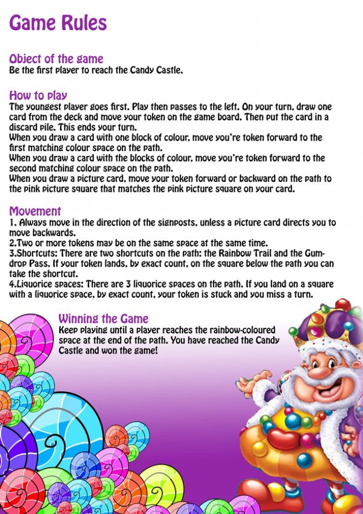 Candy Land Rules